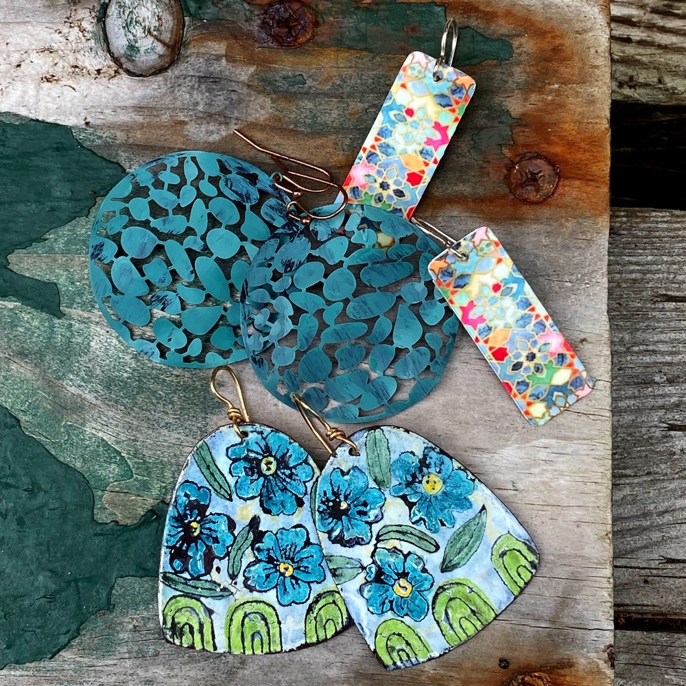 Colorful trio of Earrings